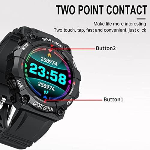 Byikun Smart Watches for Men Mulheres, FD68s Round Touch-Screen Smartwatch Smartwatch com monitor de pressão arterial