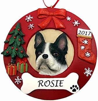 Wreath Westie Dog Círculo em forma de ornamento de Natal personalizado