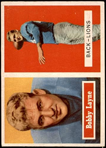 1957 Topps 32 Bobby Layne Detroit Lions Ex/Mt Lions Texas