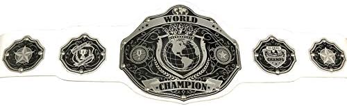 Cinturão do Campeonato Mundial de Belts Undisputado - Opções de texto e cores personalizadas - Produção de 2 dias