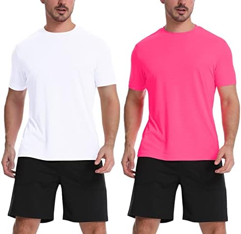 Camisas atléticas de Zengjo para homens, treino de masculino rápido, camisetas de manga curta de manga curta, camiseta