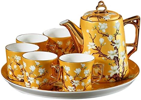 Copo da xícara de café Tarde de chá da tarde com bandeja Conjunto de bandeja Sala de estar europeia bebendo copo