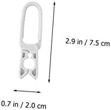Osaladi 24pcs Anti-Skid Clipe Prendedores brancos Roupas de serviço pesado Roupa de metal para cabides de metal pesado Mini meias