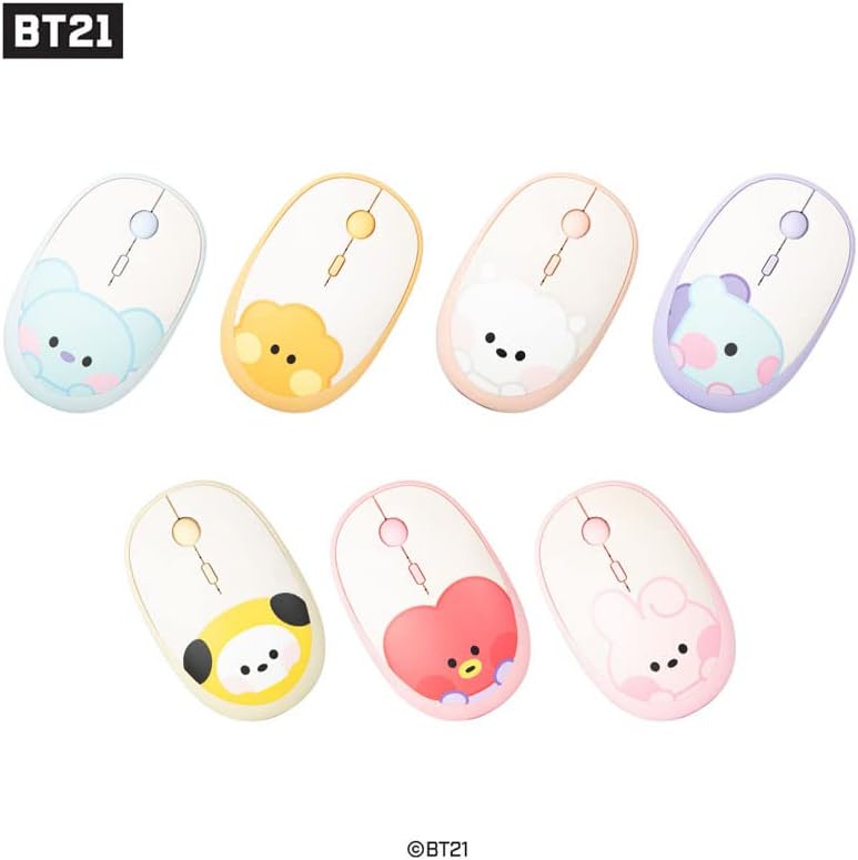 BT21 Minini Multi Comparing Wireless Silent Computer Mouse