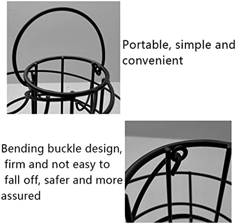 Msheng ovo rack de rack de armazenamento em espiral Deluxe Dispensador em espiral cesto de cesta de cesta de armazenamento espaço multifuncional rack bk