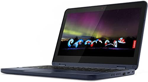 Lenovo 2022 300W Gen 3 HD 2-1 Laptop de tela sensível ao toque, processador AMD 3015E, 4 GB de RAM, Memória Flash