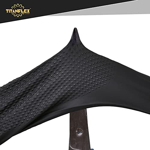 Titanflex Thor Grip Soft de serviço preto Industrial Nitrile Luvas com textura de diamante elevada, 8 mil, látex livre, caixa de 50