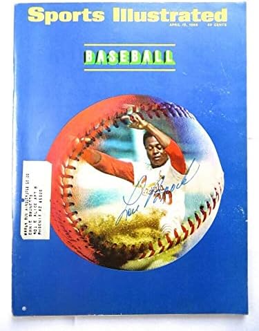 Lou Brock Autografed Magazine Sports Illustrated 1968 Cardinals JSA AH04515 - Revistas MLB autografadas
