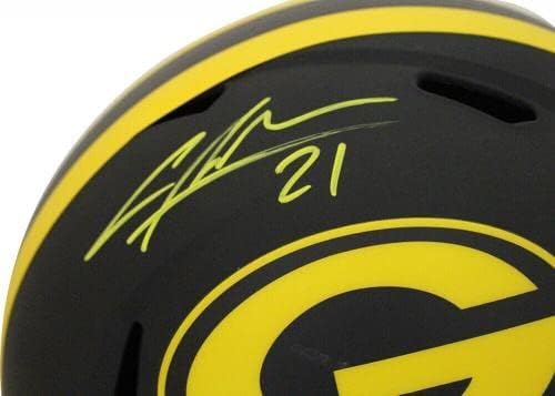 Charles Woodson autografou Green Bay Packers f/s capacete Eclipse JSA 28238 - Capacetes NFL autografados
