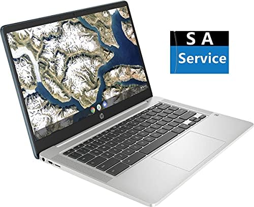 HP 14in Chromebook da tela sensível ao toque, Intel Celeron N4000, 4 GB de RAM, 128 GB EMMC, WiFi, Bluetooth, Webcam, Audio por B&O,