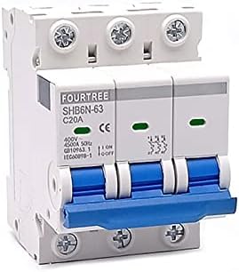 BELOF 1PCS 3 POLE DIN RAIL MINI CIRCUITOR DO CIRCURTOR CAIXA DE AR ​​AR DISTRIBUIÇÃO Caixa de distribuição Motor Motor Motor