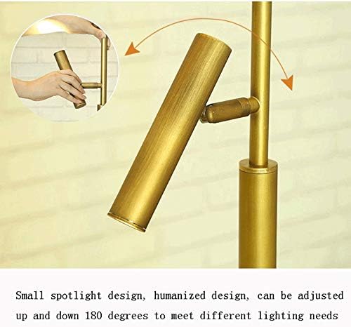 Lâmpada de piso com prateleiras Lâmpada de chão ajustável com luz de leitura por luz de pé moderna para a sala de estar/lâmpada de escritório