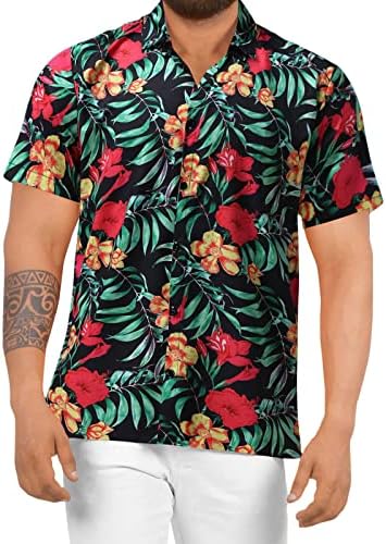 Xxbr camisas havaianas para homens manga curta Aloha Beach Camisa floral de verão casual para baixo camisas à beira -mar