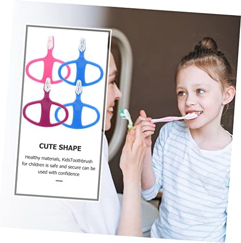As escovas de dentes de limpeza de dentes recomendadas do Doitool manuseam uma criança portátil de treinamento oral de
