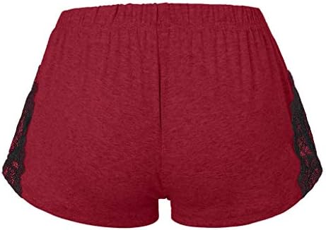 Shorts de exercícios em ruínas para renda de retalhos femininos de calça curta cientía esportes de ioga leggings