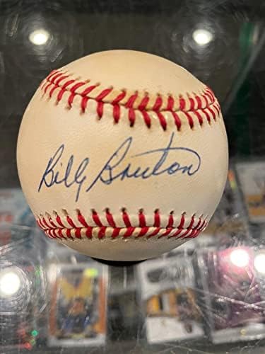 Bill Bruton Milwaukee Braves Single Signed Baseball JSA RARE - Bolalls autografados