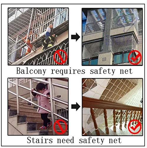 Yuwuxin Líquido de proteção infantil Proteção da escada líquida Varanda anti-queda da corda de nylon Mesh de malha densidade