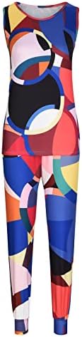 Pantagens gráficas conjuntos para mulheres outono de verão spandex brunch de 2 peças de calças retas de pernas