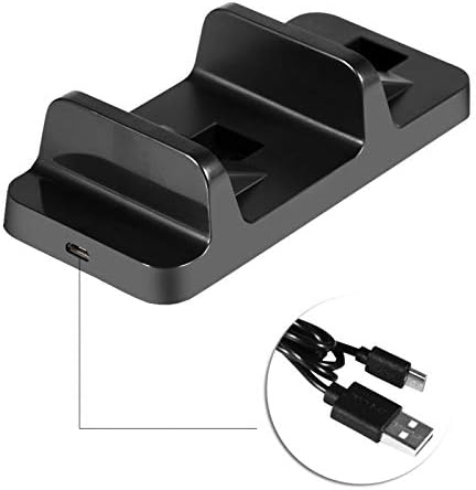 Doca de carregamento prático da Dauerhaft para PS4 USB Charging Dock Sleek Surdy Compact, para PS4 Game Controller