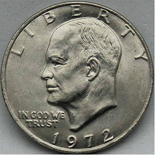 1972 Eisenhower Dollar $ 1 Brilhante não circulado