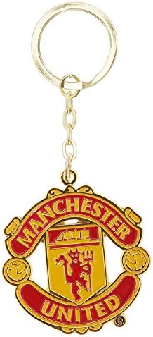 Manchester United FC Futebol Official de Metal Crest Keyring