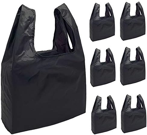 LKEX 6PACK Sacos de compras reutilizáveis ​​reutilizáveis ​​com sacolas de compras reutilizáveis ​​com sacolas leves da bolsa lavável