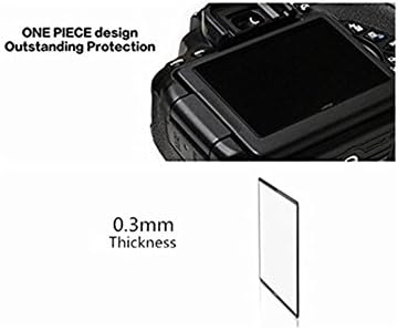 Larmor 0,5 mm Protetor de tela LCD de vidro óptico auto-adesivo para câmera Nikon D5300