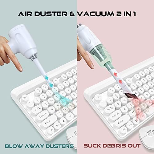 Duster de ar comprimido - Duster de ar elétrico sem fio e vácuo 2 em 1 a 50.000RMP Soprador de ar recarregável para