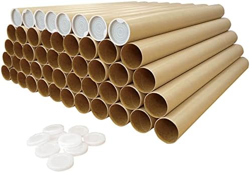 ボックス バンク BOXBANK SS11-0050-A2 Tubos de papel, tubos de papel, tubos redondos, para armazenamento de pôsteres e calendários,