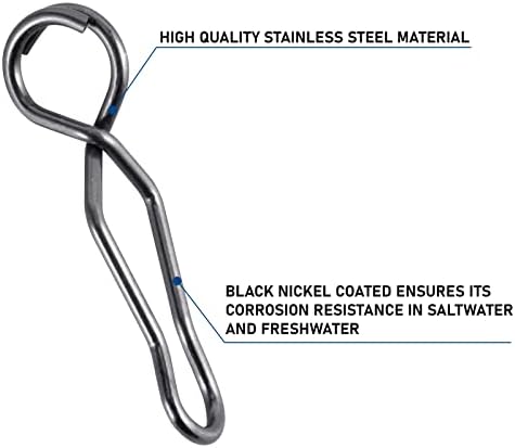 Alwonder Speed ​​Speed ​​Clipes de mudança rápida atração, aço inoxidável com níquel preto resistência à corrosão de alta resistência