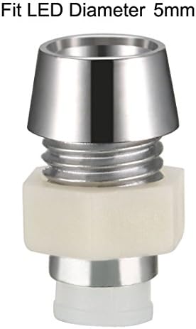 UXCELL 100pcs 5mm Painel de montagem de lâmpada de lâmpada de lâmpada de lâmpada para iluminação de diodo emissor de luz