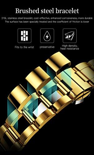 Opinke Relógios mecânicos originais para homens Luxo dourado Real Diamond Sapphire Crystal Numbers Roman Business Dress Style Watch Watch Watch