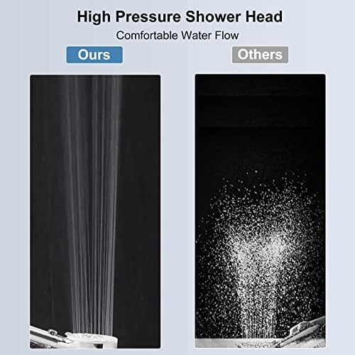 Cabeça de chuveiro com cabeleireiro portátil, chuveiro de alta pressão com mangueira de 79 de comprimento e suporte de