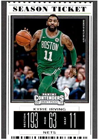 2019-20 Panini Concamadores Draft Picks Season Ticket 34 Kyrie Irving Brooklyn Nets Basketball Trading Card