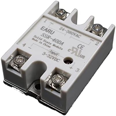 PIKIS 1PC 3-32VDC a 24-380VAC SSR-40DA Módulo de relé de estado sólido SSR-40 DA SSR 40A para Transformador de tensão