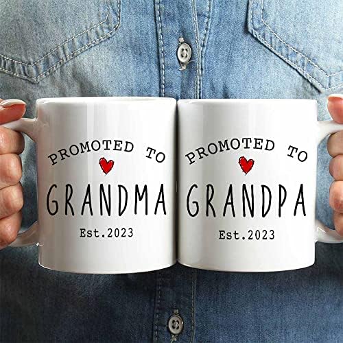 Suuura-OO EST 2023 promovido a canecas de café para os avós, anúncio da gravidez, presentes de caneca de publicidade