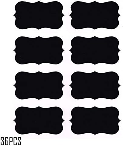 Etiquetas do quadro -negro, adesivos de quadro -negro reutilizáveis ​​da FashionClubs para a cozinha, despensa, frascos de pedreiro,