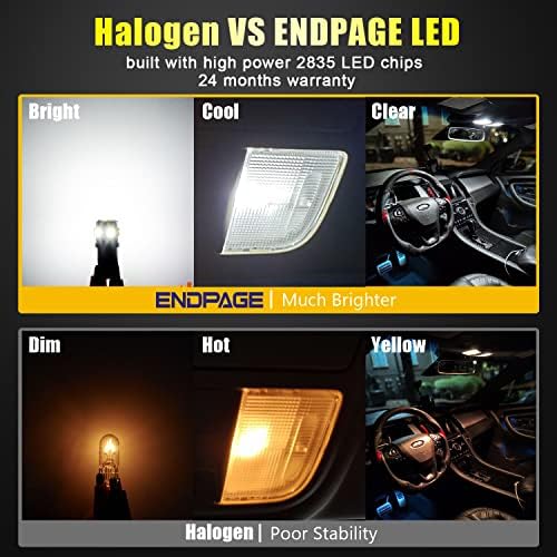 Endpage 8-Pieces Forester LED Interior Light Kit para Subaru Forester 2014 2015 2017 2018 2019 2020 White 6000K Interior Pacote