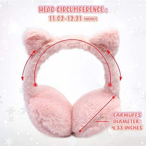 Xiaohawang de inverno para crianças garotas de orelha quente e orelha de bebê macio de pelúcia quente mais quente