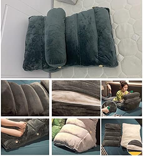 Almofada Yoon Backrest ao lado da cama, encosto do triângulo, travesseiro de cama multifuncional, travesseiro da cintura, almofada de sofá, encosta aumentada e espessada, suporte eficaz para as costas