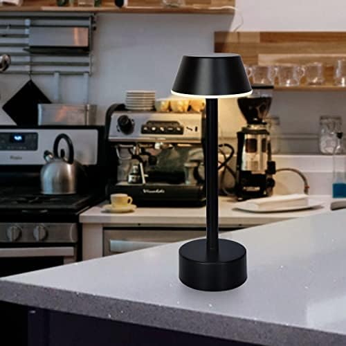 Luminária de mesa sem fio egobásica, luz recarregável da mesa LED de bateria, lâmpada noturna portátil de toque, lâmpadas