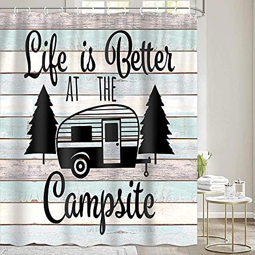 ITAPNOOM Happy Camper RV RV Curta