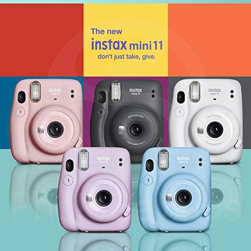 Fujifilm Instax Mini 11 Câmera de filme instantânea + Fujifilm Instax Mini Twin Film, Câmera de transporte de câmera,