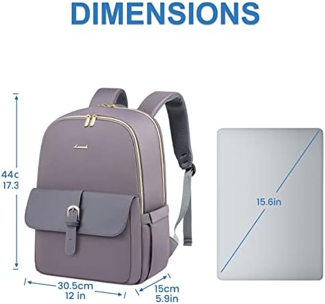 Mochila de laptop LoveVook para mulheres, mochila de viagem de grande capacidade, mochila leve de computador para trabalho,