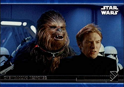 2020 Topps Star Wars The Rise of Skywalker Série 2 Azul 30 Cardbacca de respostas do cartão de negociação