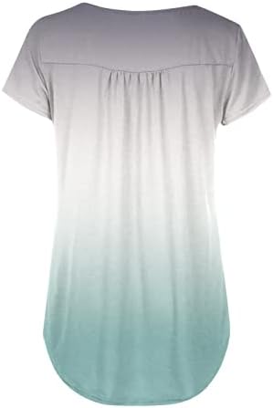Akollsppnsy Work Tops for Women 2023 Camisetas de colar de manga curta que trabalham em blusas de tamanho grande para mulheres plus size