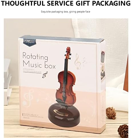 Carregando Retro Guitar Music Box Presente para namorada esposa Home Desktop Decoração Gift Musical Miniatura Fonografia