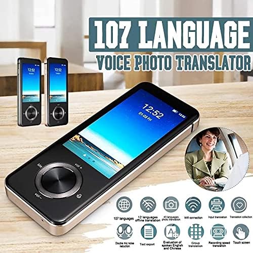 Zhuhw M9 Instant Translator Voice Translator de idioma portátil no tradutor inteligente em tempo real suporta 12 linguagens offline