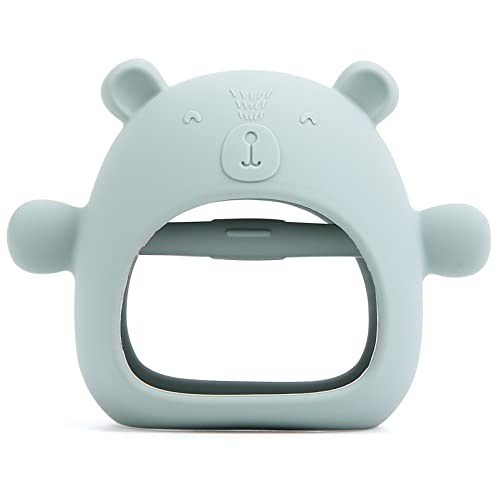 Aulege Silicone Baby Feter Toy para bebês com mais de 3 meses, mordida de bebê de silicone anti-sonhador para um alívio