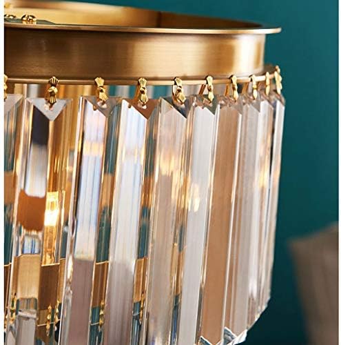 Lâmpada de cabeceira do quarto de cristal Zhyh, lâmpadas de mesa de decoração, para salão de mesa de cabeceira do quarto,